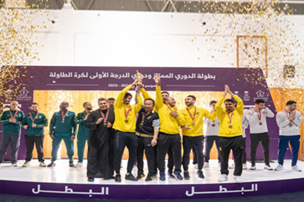 سمو رئيس الاتحاد السعودي لكرة الطاولة يتوج الأندية الفائزة في الدوري الممتاز والدرجة الأولى لكرة الطاولة